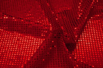 1m Paillettenstoff rot 
