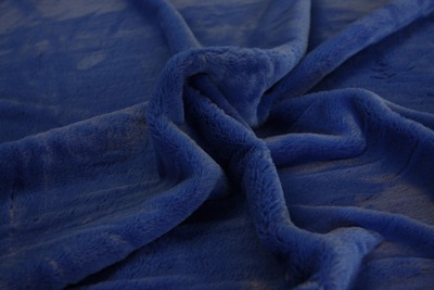 1m Kurzflorplüsch SOFT ca 8-9mm blau