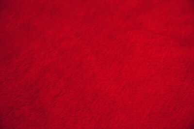 1m Kurzflorplüsch ca. 8-9mm rot (Santa Claus)
