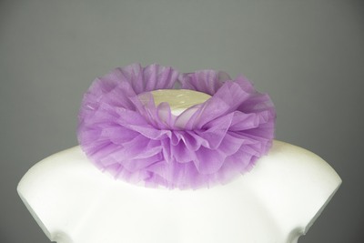 Clownkragen aus Chiffon, dreilagig, fliederfarben