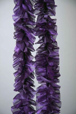 Boa aus Glanzchiffon, ca. 2 m, dunkellila