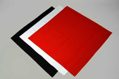 Viereckstuch schwarz, ca. 90x90 cm im Quadrat
