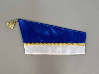 Komiteeschiffchen, blau/weiß