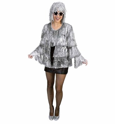 Lametta-Jacke, silber