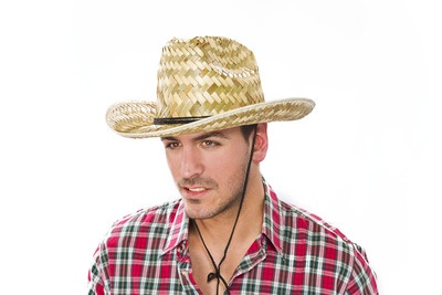 Cowboyhut aus Palmstroh, sortierte Größen