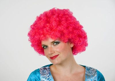 Gr. M/L Hair-Perücke im Polybeutel, pink