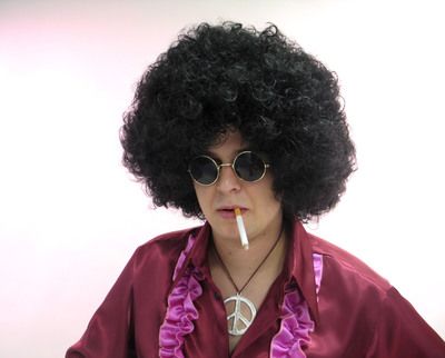 Riesen-Afro-Perücke "Jimmy", schwarz