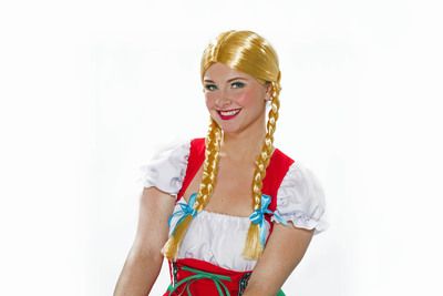 Zopfperücke "Heidi", blond