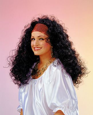 Perücke Esmeralda, schwarz