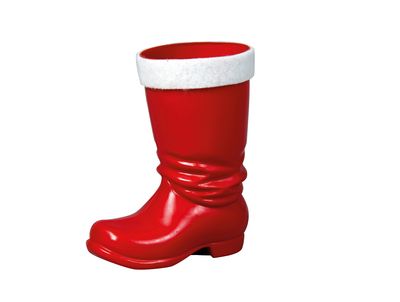 roter Plastikstiefel, ca. 16 cm