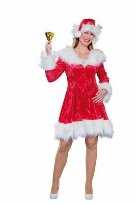 Weihnachtskleid mit Mütze