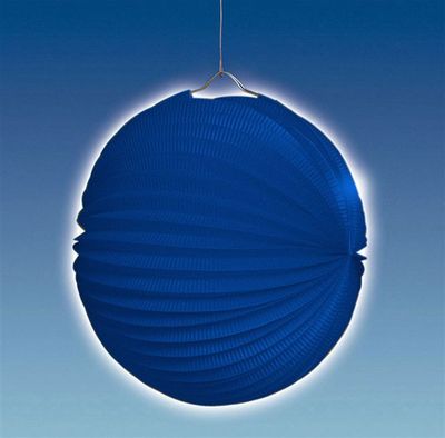 Lampion 22 cm Ø, blau