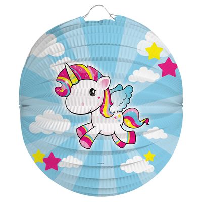 Lampion Einhorn, ca. 22 cm Ø
