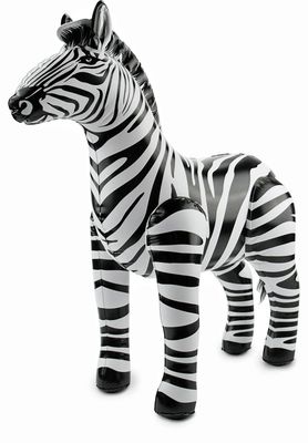 Zebra aufblasbar, ca. 60 x 55 cm