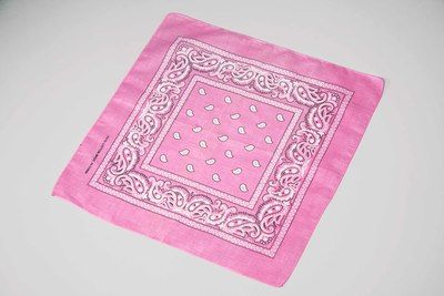 Bandana ca. 55x55 cm, rosa, bedruckt