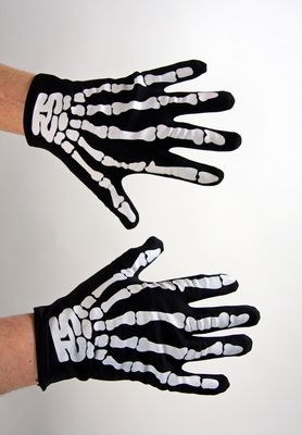 Paar Skelett-Handschuhe