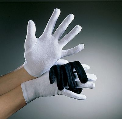 Damen-Handschuhe weiß, Gr. S+M sortiert