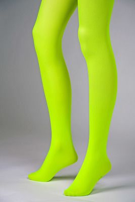 Neon-Strumpfhose, grün, Universalgröße