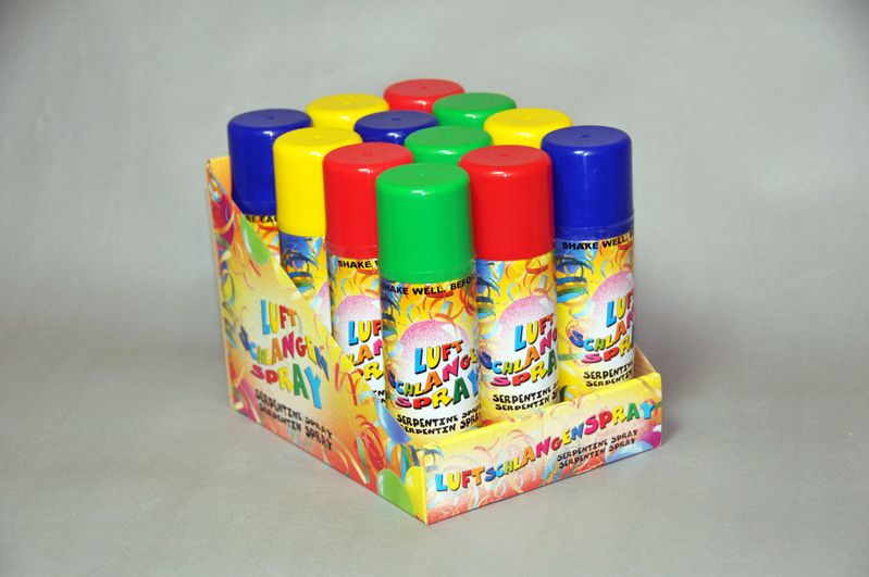 Luftschlangenspray sortierte Farben