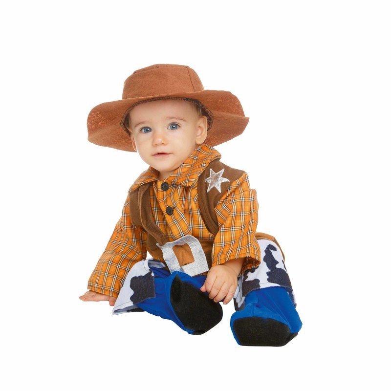 Baby-Cowboy: Overall und Hut