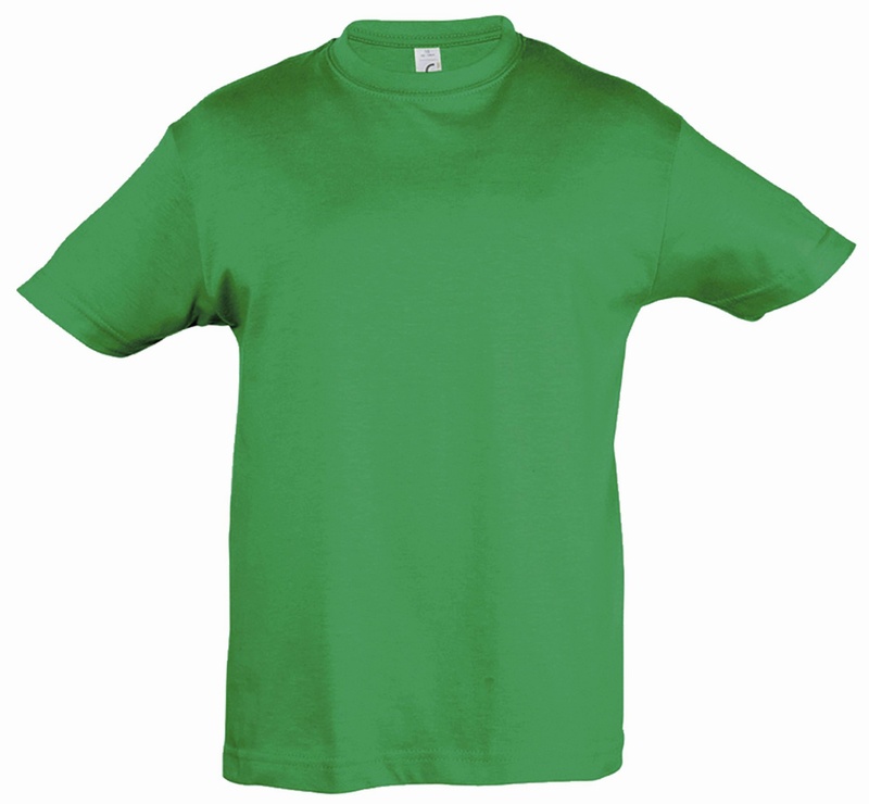 130-140 Kinder T-Shirt, Kurzarm, grün
