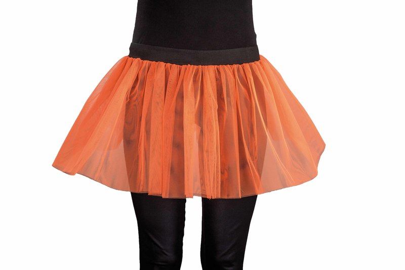 Tüllröckchen leuchtorange, Universalgröße