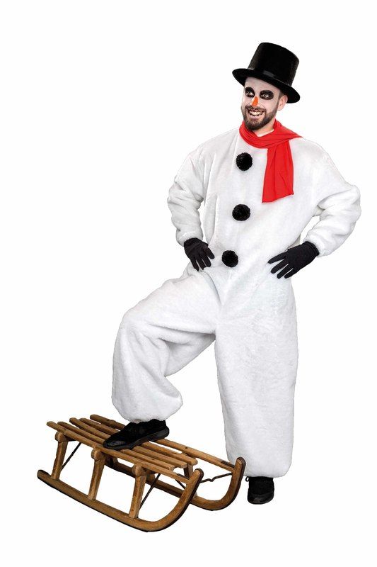 Schneemann: Overall und Schal, Universalgröße