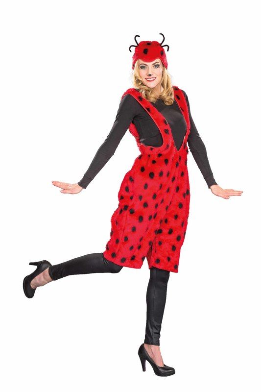 Marienkäfer-Trägerhose mit Haube