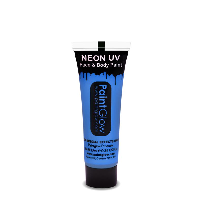 Neon-UV-Schminke in Tube, blau