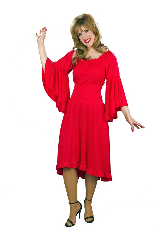 rotes Allzweckkleid