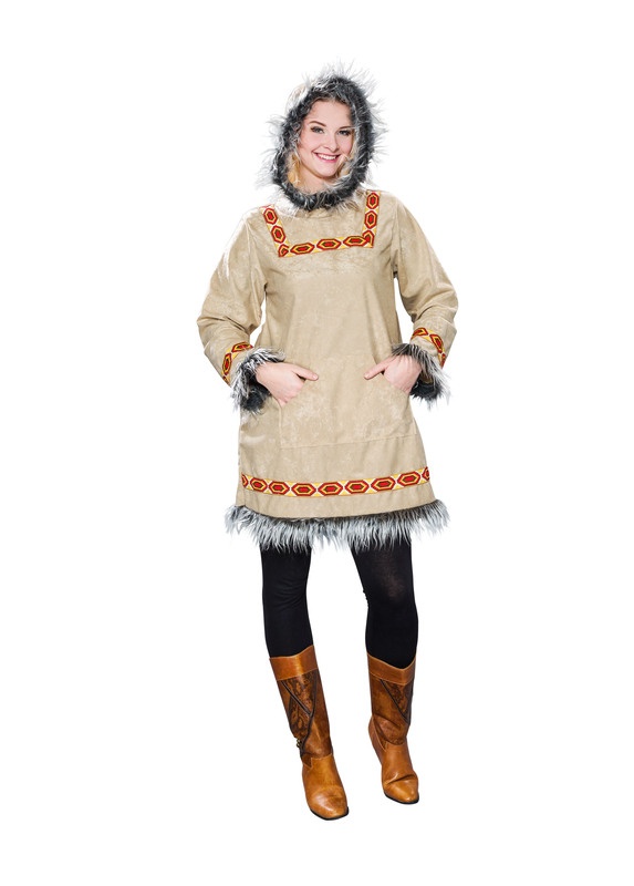 ---36/38 Eskimo-Kapuzenkleid
