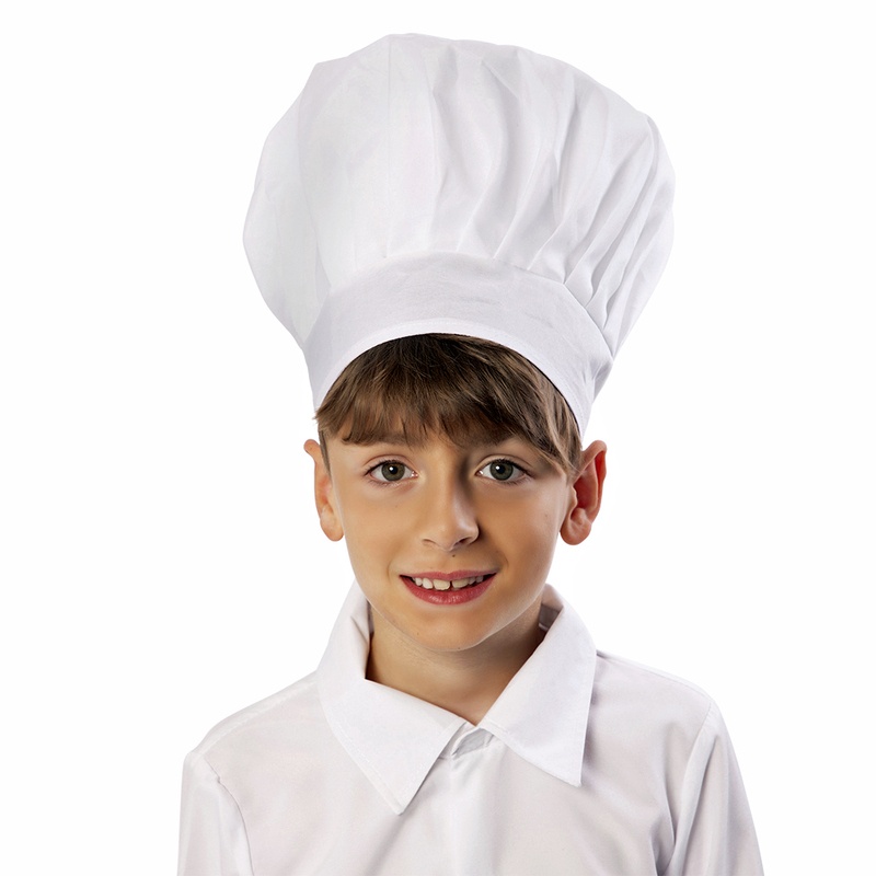 Kinder-Kochmütze, weiß
