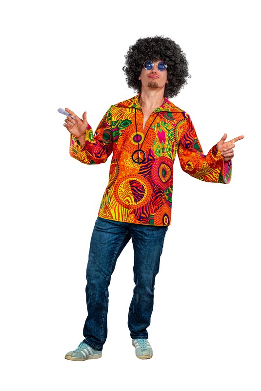 Herren-Hippiehemd, Originalstoff