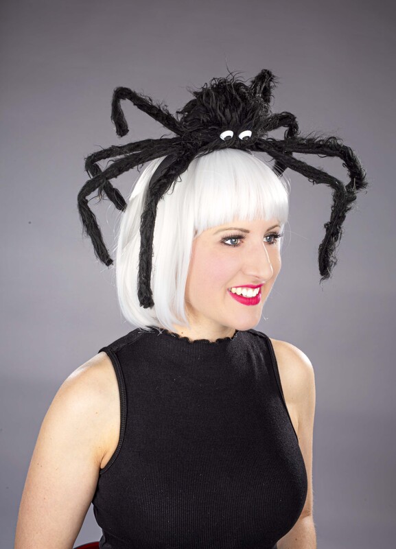 Kopfbügel mit Spinne, schwarz