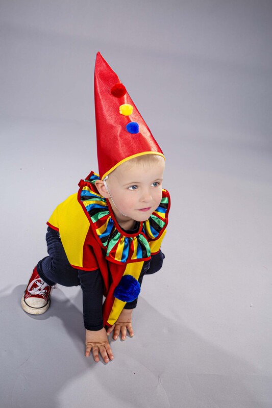 Kd.-Clownspitzhut, rot