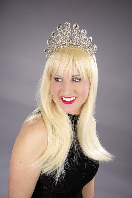 Strass-Tiara, silberfarben