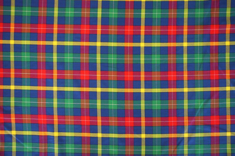 1m Gabardine bunt kariert