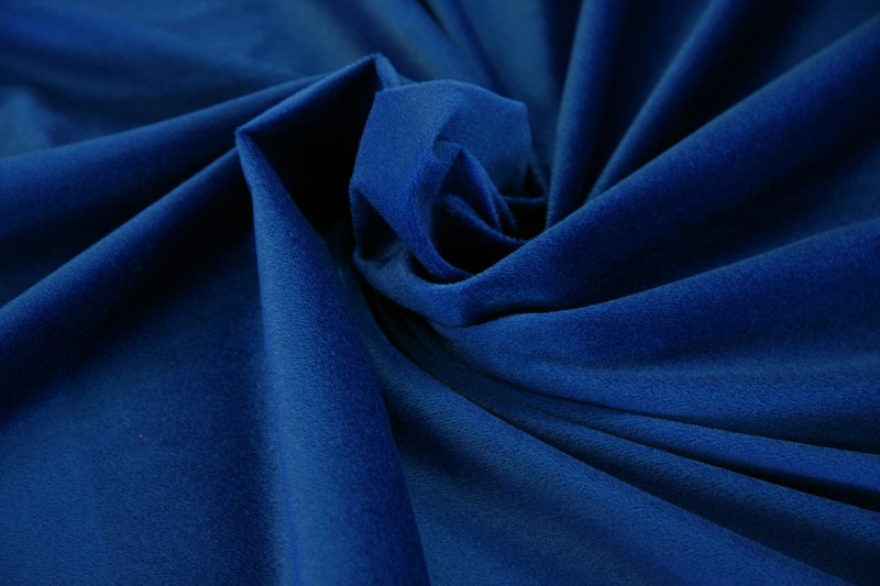1m Samt blau