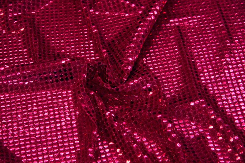1m Paillettenstoff pink