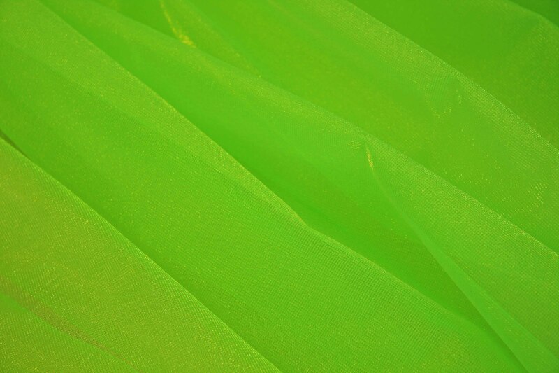 1m Chiffon neongrün