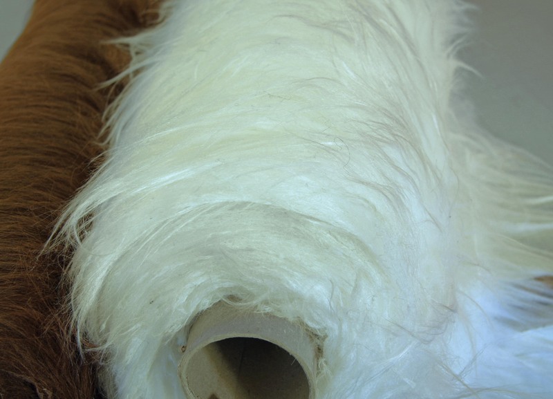 1m Langflorplüsch ca. 80-90mm weiß