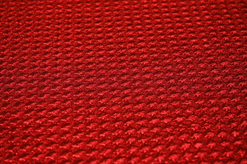1m Folienstoff geprägt, rot