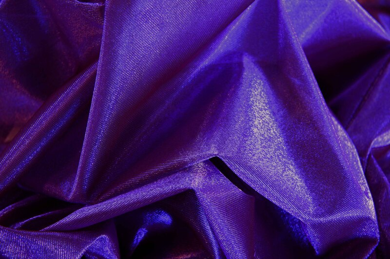 1m Chiffon Sparkling dunkellila