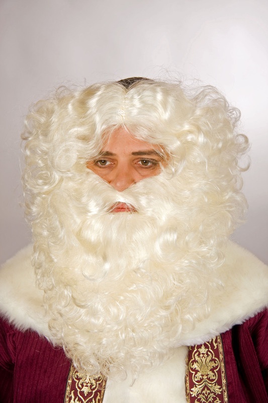 Nikolaus-Stirnband, weißblond