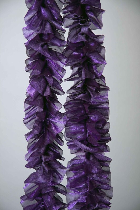 Boa aus Glanzchiffon, ca. 2 m, dunkellila