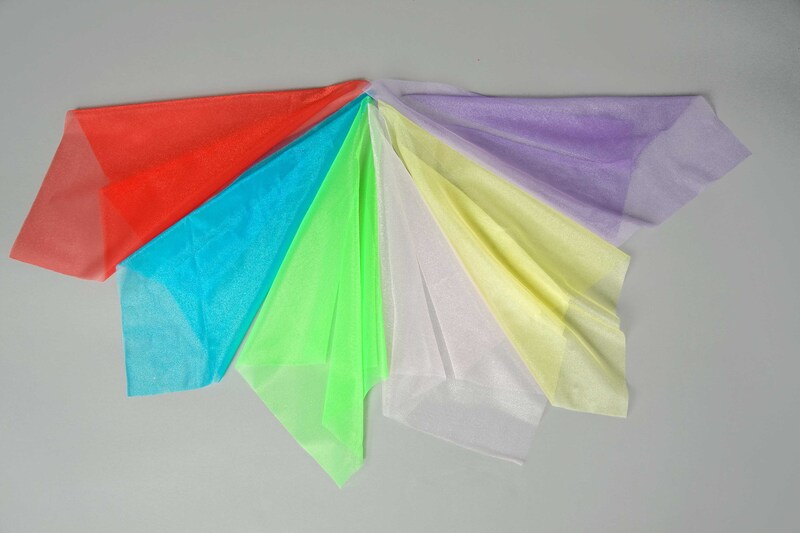 6er Pack Jongliertücher sortiert, je ca. 37x37 cm