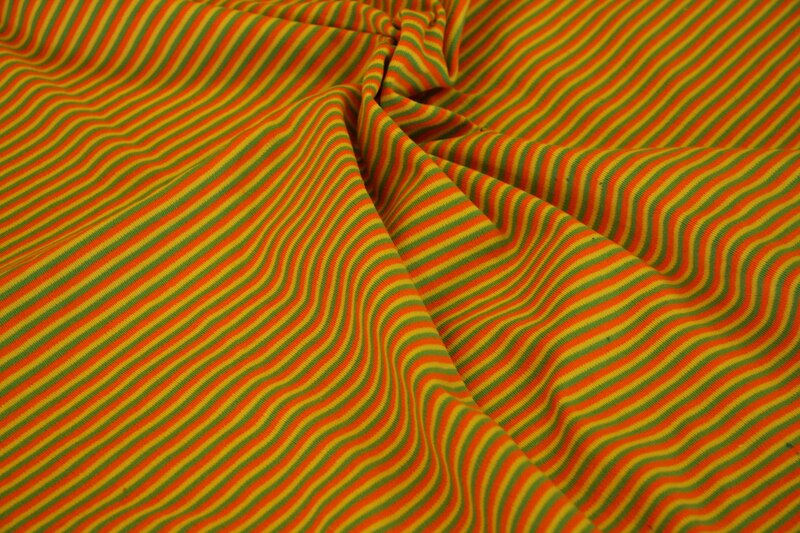 1m Trikot, orange/grün/gelb gestreift