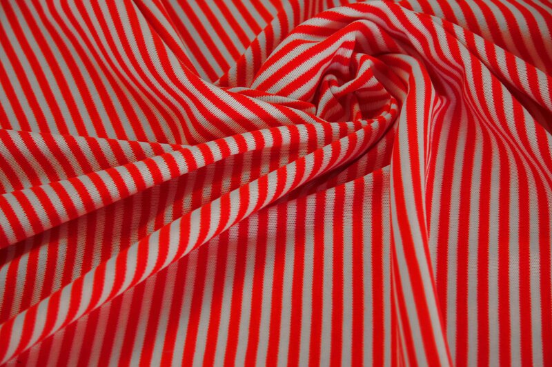 1m Trikot, rot/weiß gestreift