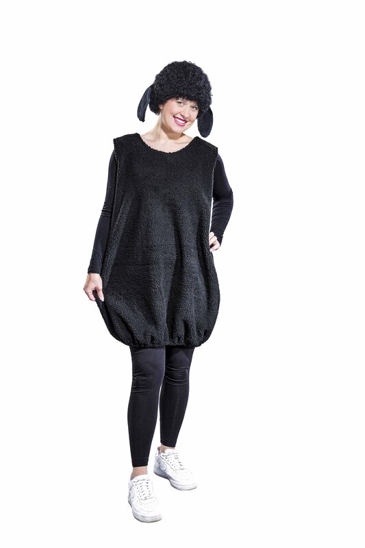 schwarzes Schaf: Oberteil m. Schwänzchen