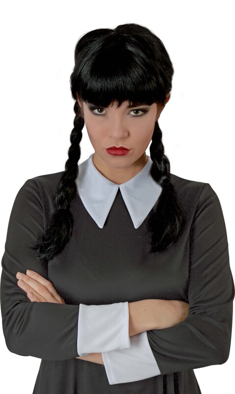 Zopfperücke Wendy, schwarz